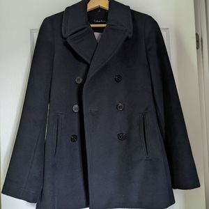 C A L V I N  K L E I N Navy Blue Pea Coat, Size 8